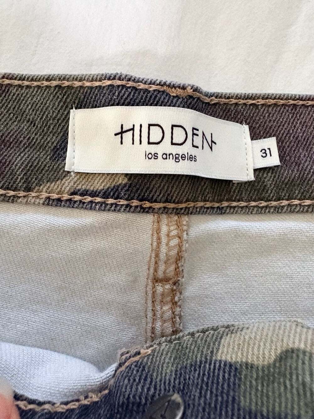 Hidden Jeans ALYX Low Slung Camo Baggy Jeans Size 31/Large XL New With Tags - Picture 6 of 11